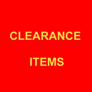 CLEARANCE ITEMS