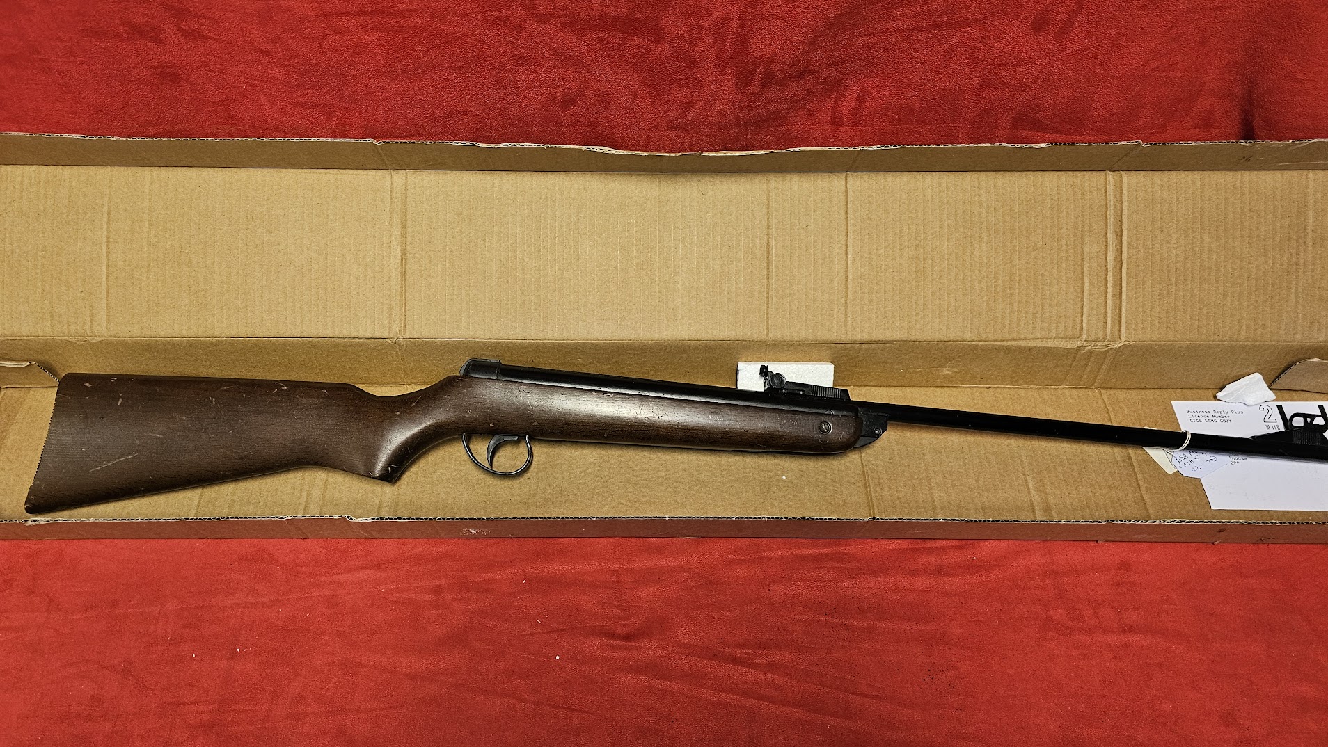 BSA Meteor .22 Air Rifle with peep sight, Vintage.