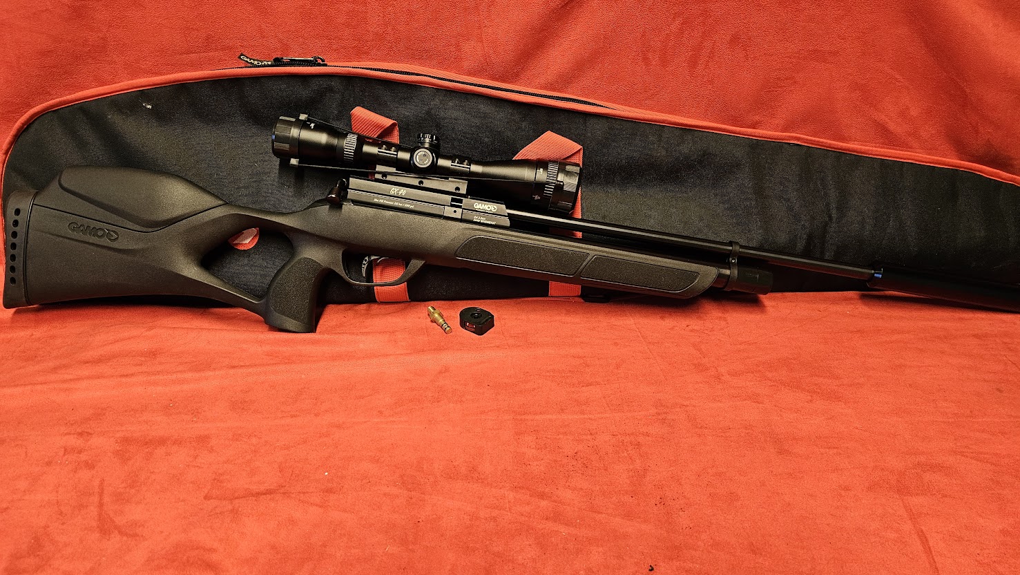 Gamo GX40 .22 with scope, moderator and slip